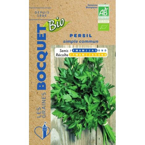 Persil simple commun certifié ECOCERT FR-BIO-01 - 4g