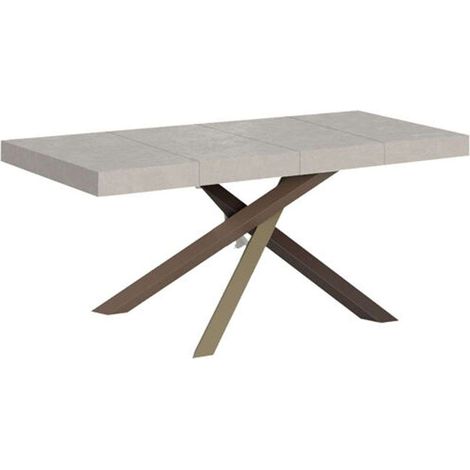 Tavolo allungabile 140/244x90 cm Volantis Premium cashmere gambe multicolore 4/C (1/3)