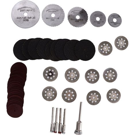 Lot de 10 disques diamant à tronçonner, meules à rectifier résine, polissage rotatif, outils de ponçage pour perceuse (1/5)