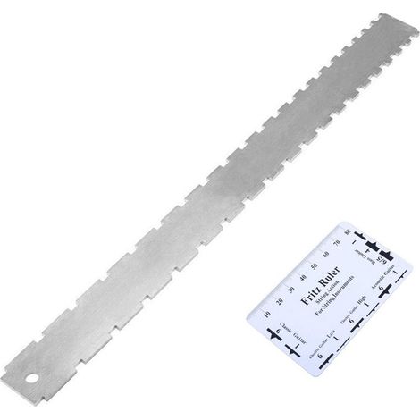 Jauge de hauteur de cordes pour guitare, règle de mesure d'action et de manche (1/5)