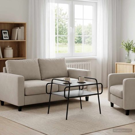 Teenpull – Couchtisch Grau Sonoma 70 x 50 x 51 cm Holzwerkstoff (1/5)