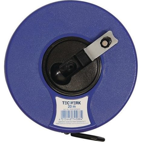 TECWERK Kapselbandmaß L.20m Bandbr.13mm 2 mm/cm EG II ABS Nylon-Fiber TECWERK (1/3)
