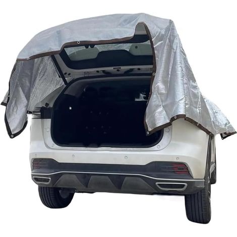 Toile Pergola 4x3, Protection Thermique en Aluminium avec œillets, Protection UV à 80%, Adaptée aux Voitures, SUV, Camping-Cars, Voyages et Camping (1/5)