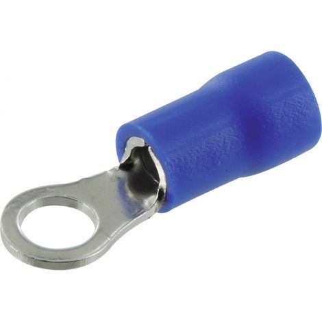Vorgefertigte isolierte Klemme mit runder Kante Blau 4,3 mm - 10 Stück