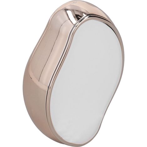 Épilateur portable indolore pour hommes et femmes, outil d'épilation exfoliant à domicile pour bras et jambes, surface blanc et rose doré. (1/5)
