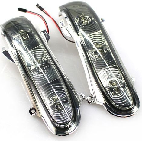 BEBUSINGOTO Espejos LED con intermitentes para Mercedes W215/W220 (1999-2003) - Lente transparente - Fácil instalación (1/5)