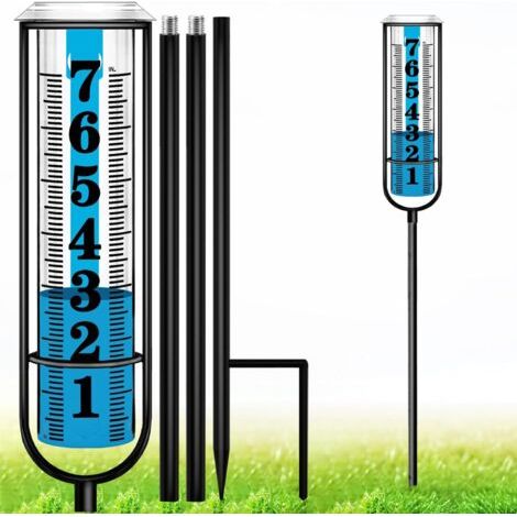 Pluviomètre d'extérieur, instrument de mesure de la pluie de haute précision, fabriqué en plastique transparent épaissi antigel.
