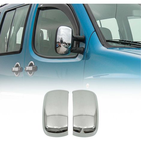 Coques de Rétroviseurs pour Fiat Doblò 2000-2010 en ABS Argent (1/5)