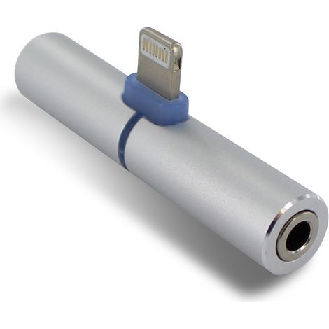 Adattatore Lighting 2 in 1 con jack da 3,5mm - Grigio - KAORKA