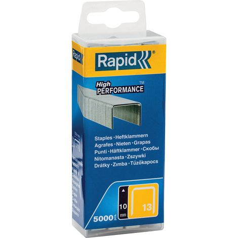 Cucitrice rapid tipo 13 zincata 10 mm 5000 pz (1/4)