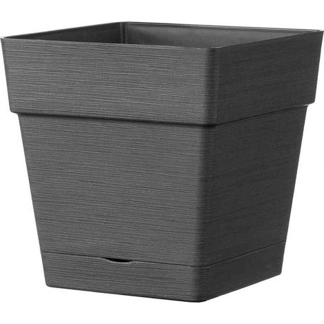 vaso da giardino "casetta save" antracite, 17 cm