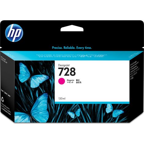 Hewlett Packard HP 728 - Original - Encre à colorant - Magenta - HP - HP DesignJet T730 Printer - HP DesignJet T830 Multifunction Printer - Impression à jet d'encre (F9J66A)