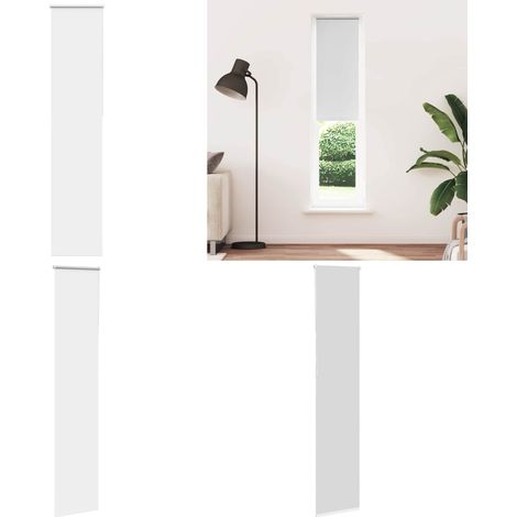 vidaXL Verdunkelungsrollo Weiß 50x230cm Stoffbreite 45,7 cm Polyester (1/5)