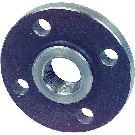 Bride filetee EN 1092-1 PN 10/16 / 3/4" 4 trous, noir