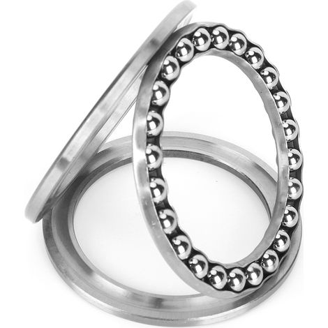 Butée à billes, pièces industrielles, cage estampée, faible bruit, joint 2RS, étanche à la poussière 51114 (1/5)