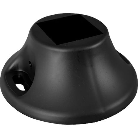 Base for Swing Gate or Sliding Gate - Screw Fixing Base - Composite 40 x 40 mm - Black (1/4)