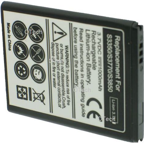 Batterie de téléphone portable pour SAMSUNG S3350 / S3770 3.7V 1000mAh (1/2)