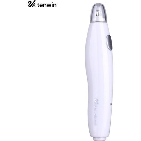 tenwin Elektrisches Radiergummi-Set mit 16 Radiergummiminen, wiederaufladbarer Bleistiftradierer, Ein-Knopf-Bedienung, Chri-White