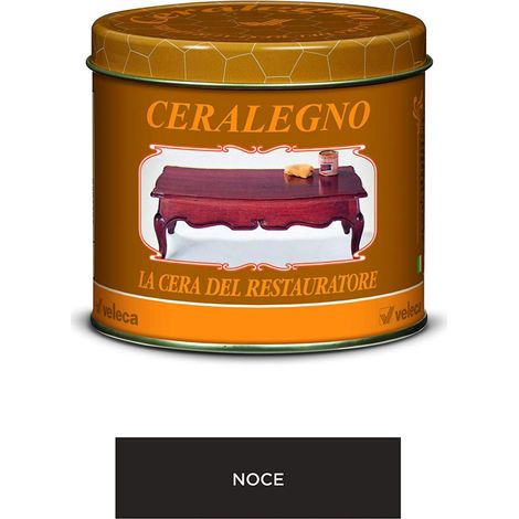 VELECA CERA D'API CERALEGNO SOLIDA LUCIDA PROTEGGE LEGNO ML500 V/COLORI 22474V NOCE 500 ML (22474)