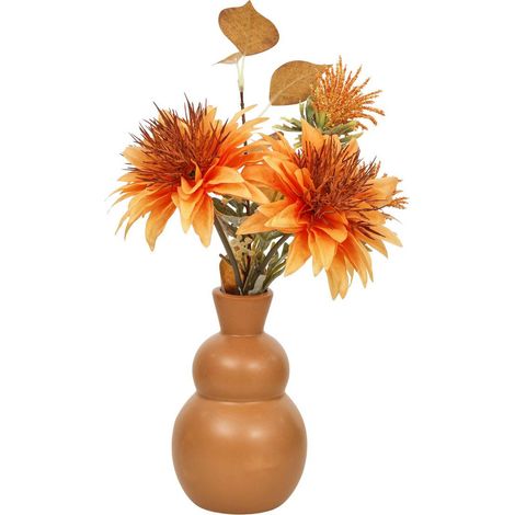 Composition florale Penny H.32cm orange - Atmosphera créateur d'intérieur (1/3)