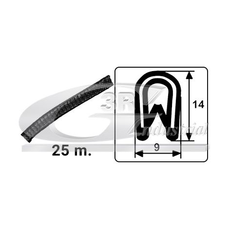 3RG 80067 JUNTA UNIVERSAL CAPOT/VENTANA (ROLLO 25m)
