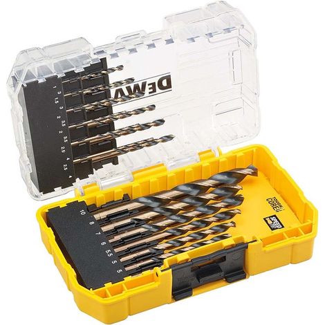 JUEGO 19 BROCAS MESTAL BLACK&GOLD DEWALT