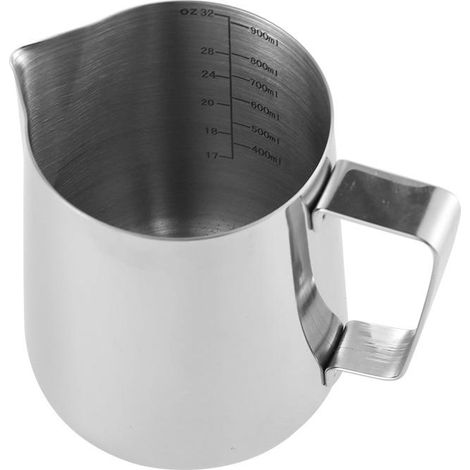 Cafetière barista 600 ml, pot à lait, mousseur à lait en métal, pot à lait en acier inoxydable, accessoires pour machine à café. (1/5)