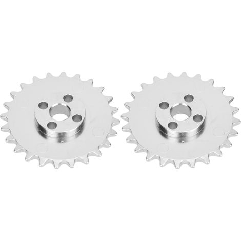 2 pièces pignons 24 dents zinc, engrenage à chaîne pour robot industriel, diamètre 52mm épaisseur 6.8mm, haute résistance (1/5)