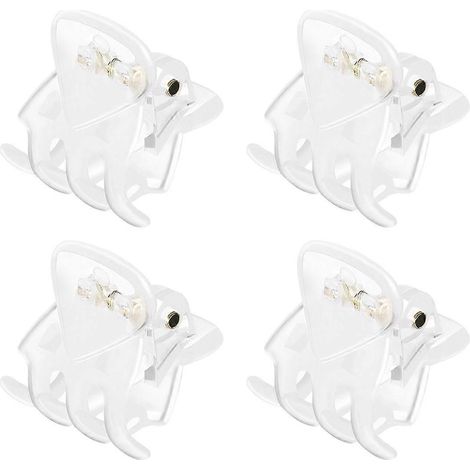 Lurrose Lot de 24 mini pinces à cheveux nacrées en forme de pieuvre, pinces à cheveux en plastique, accessoires pour cheveux pour filles et femmes (1/4)