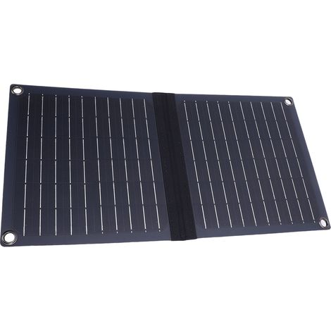 Panneau solaire pliable 16W 5V silicium monocristallin IP67 imperméable USB A Type C chargeur solaire nomade pour camping extérieur (1/5)