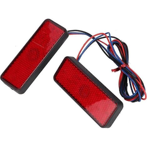 Paar universelle LED-Reflektor-Fahr-, Rück- und Bremslichter für Motorräder