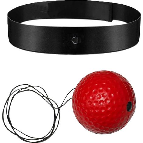 Jeu de réflexes de boxe, adapté aux enfants et aux adultes, doté d'un bandeau réglable à 4 niveaux pour améliorer efficacement la coordination œil-main et la vitesse de réaction. (1/5)