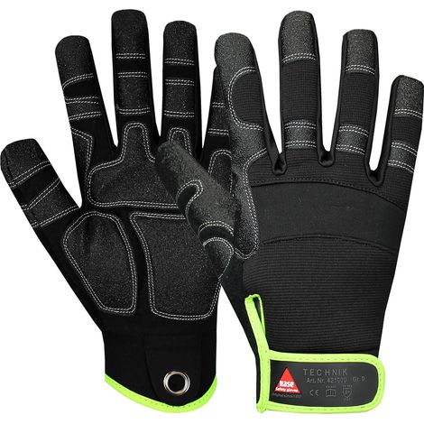 Hase Montagehandschuhe Technik, 5 Finger Größe 11, 10 Stk