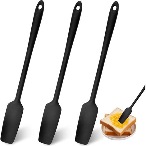 3 Pièces 28.5 cm Spatule Silicone Cuisine (1/5)