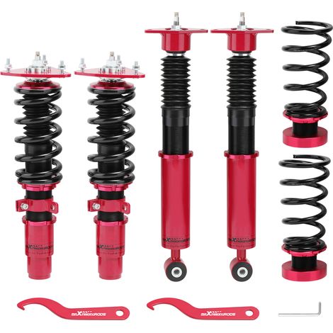 Coilover Kits For Mazda 3 2004-2009 24 Ways Adj. Damper Struts Shock Red (1/5)