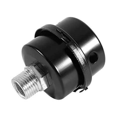 Filtre Silencieux pour Compresseur d'Air,Silencieux filetés Filtres à air Silencieux pour connecteurs de compresseur sans huile(1/2" Filetage 20mm) (1/4)