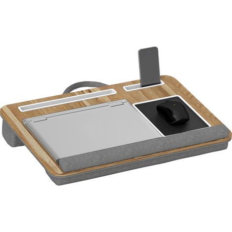 Support ordinateur portable lit avec traversin fente pour tablette ou téléphone tapis de souris repose-poignet poignée (1/5)