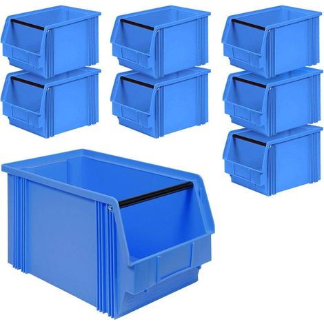 BRB 8 X Vision Box "Classic FB 3 Portable avec tige, h 350/300 x 200 x 200 mm, contenu : 12 l, bleu