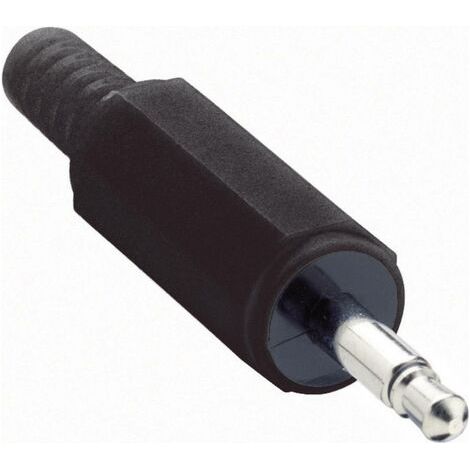 Jack 3.5 mm mâle, droit Lumberg 153206 Nombre de pôles: 2 mono noir 1 pc(s) (1/3)