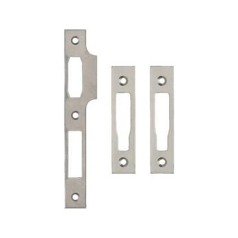 Jeu de 3 gâches 4802 pour menuiserie métallique - METALUX