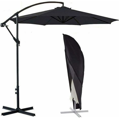 Large Parasol Protective Cover 280CMX30CMX81CM Black (1/5)