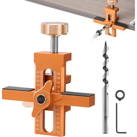 Outil de positionnement pour portes de placard Gabarit de montage réglable pour l'installation de portes de placard (1/5)