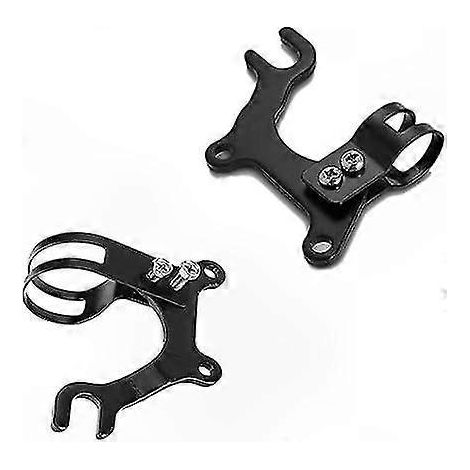 Kit de Montage Frein à Disque Vélo, 2 Supports Adaptateurs pour Rotor 160mm, Compatible VTT et Vélo de Route, Vis Cadre Noires 22mm (1/5)
