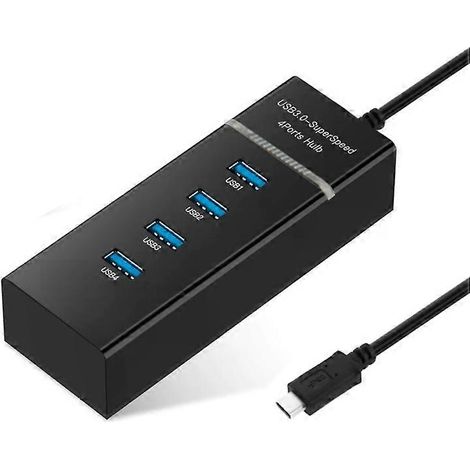 Hub USB-C 3.1 - Adaptateur USB 3.0 à 4 ports pour Galaxy S8, LG G6, Huawei P10 (1/5)