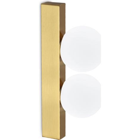Applique Da Parete Contemporanea Ping Pong Metallo Ottone Led 6W 3000K Ip20