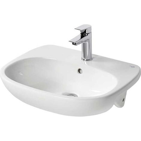 Ideal Standard Tesi Semi-Recessed Countertop Basin 550mm Wide - 1 Tap Hole (1/5)