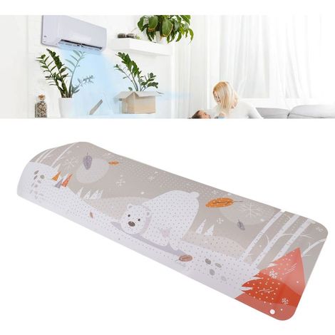Déflecteur de Vent de Climatisation Type 3 Déflecteur universel mural pour climatiseur avec 17 accessoires Kit en PC/ABS/PVC (1/5)