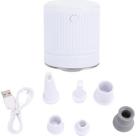 Mini Air Pump for Inflatables Quick Inflate Deflate Portable Mini Air Mattress Pump with LED Light for Pool Toys Sleeping Pads Swimming Rings (1/4)