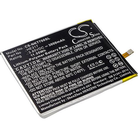 NX - Batterie téléphone, smartphone, GSM pour Nokia 3.85V 3000mAh - HE317 (1/2)