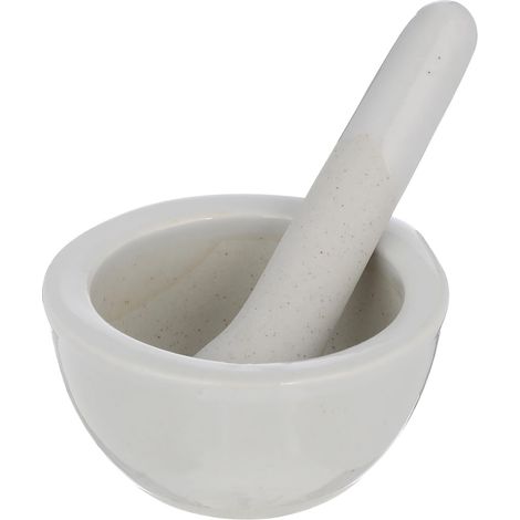Mortier avec pilon - Mortier à épices - Petit hachoir en porcelaine - Bol à poivre manuel - Ail pour cuisine et restaurant (1/5)